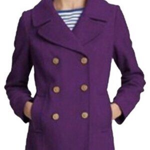 J Crew Majestic Peacoat Purple Stadium Cloth by Nello Gori 4